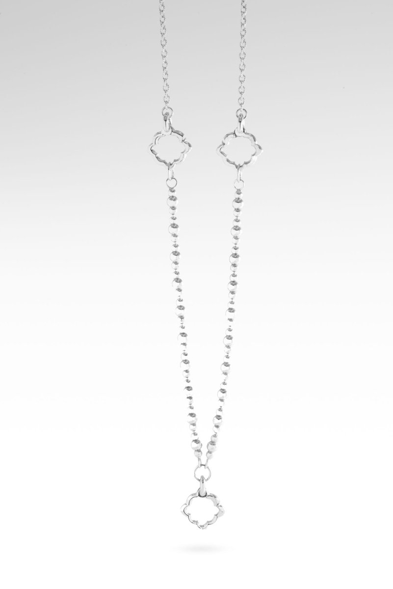 Quatrefoil Interchangeable Necklace II™ - Rhodium Plated Sterling Silver Jewelry for Women - Perfect for Weddings, Parties & Everyday Elegance