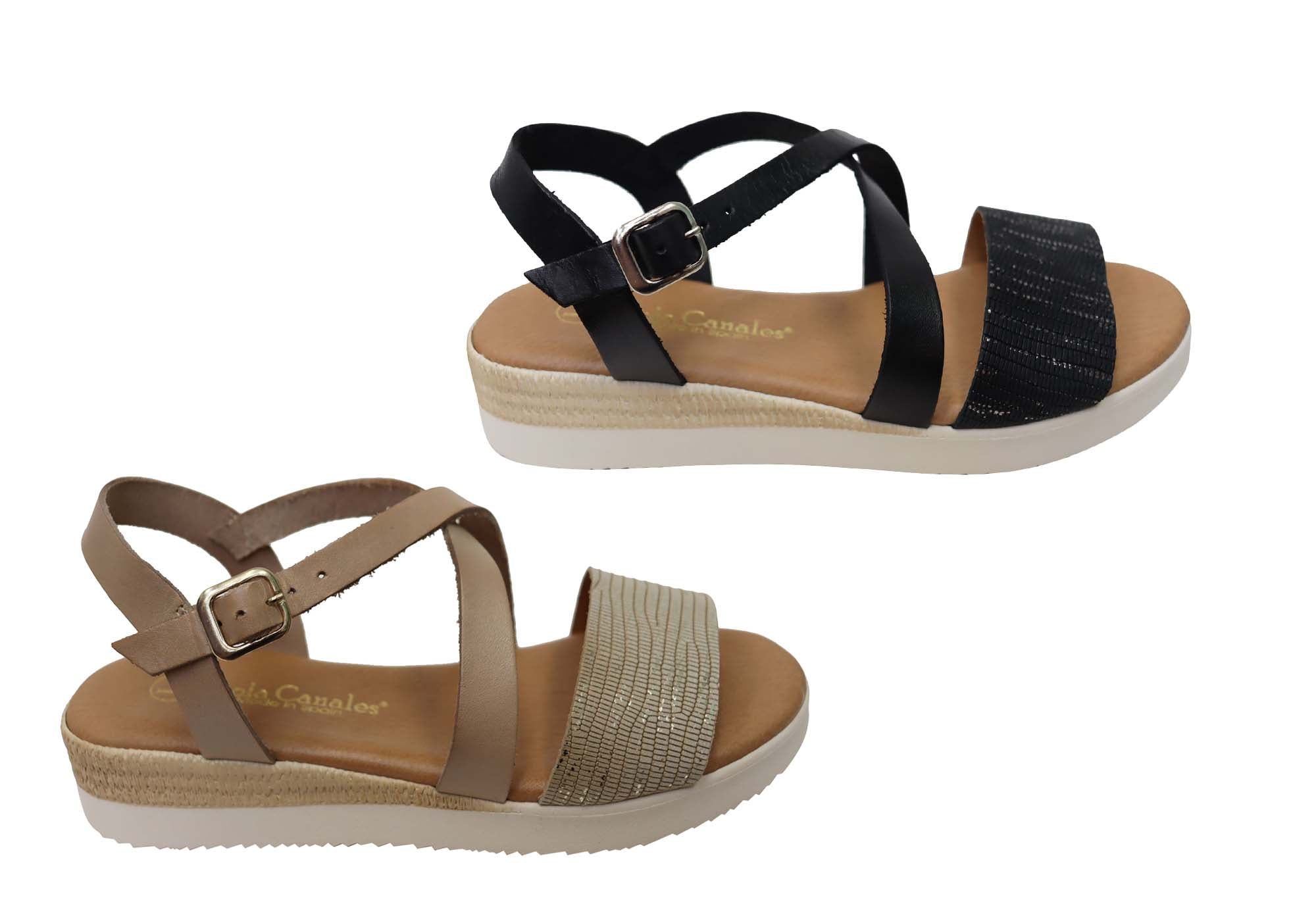 Lola Canales Cambridge Women's Comfort Leather Sandals - Handmade in Spain - Perfect for Summer Travel, Beach Vacations & Casual Outings