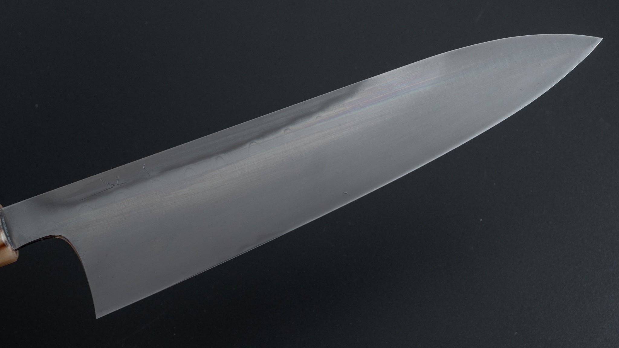 Hitohira Togashi Yohei Blue #2 Mizu Honyaki Gyuto 240mm Japanese Chef Knife with Taihei Ebony Handle & Saya - Perfect for Sushi, Sashimi, and Precision Meat Cutting