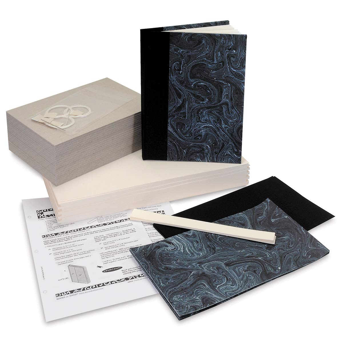 Handmade Marble Blank Journal Kit - Class Pack for 10 Students | DIY Writing Notebooks, Creative Writing Supplies for School Projects & Art Classes