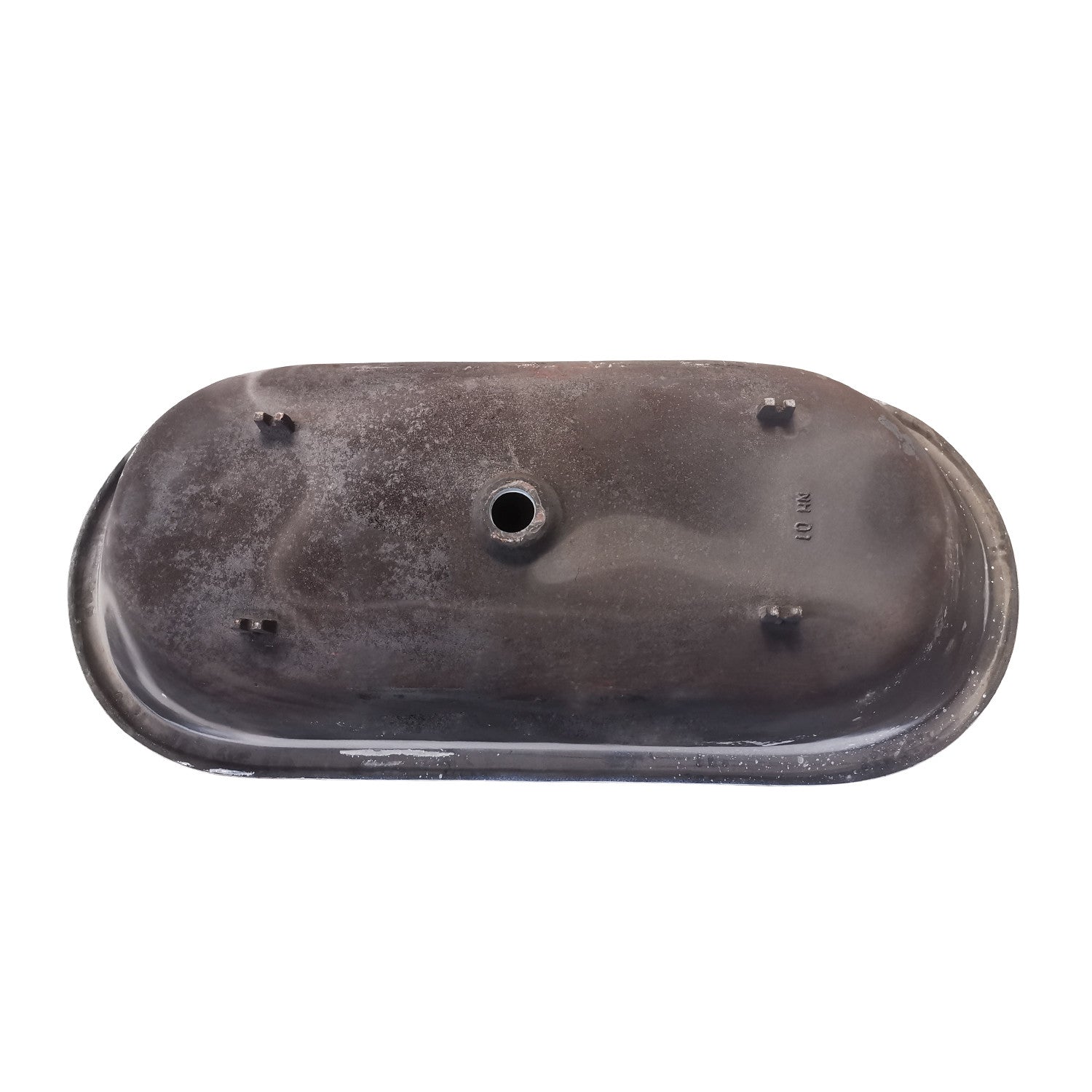 Aqua Eden 63 Inch White Cast Iron Oval Drop-In Bathtub with Center Drain - Perfect for Luxurious Spa Baths & Modern Bathroom Renovations