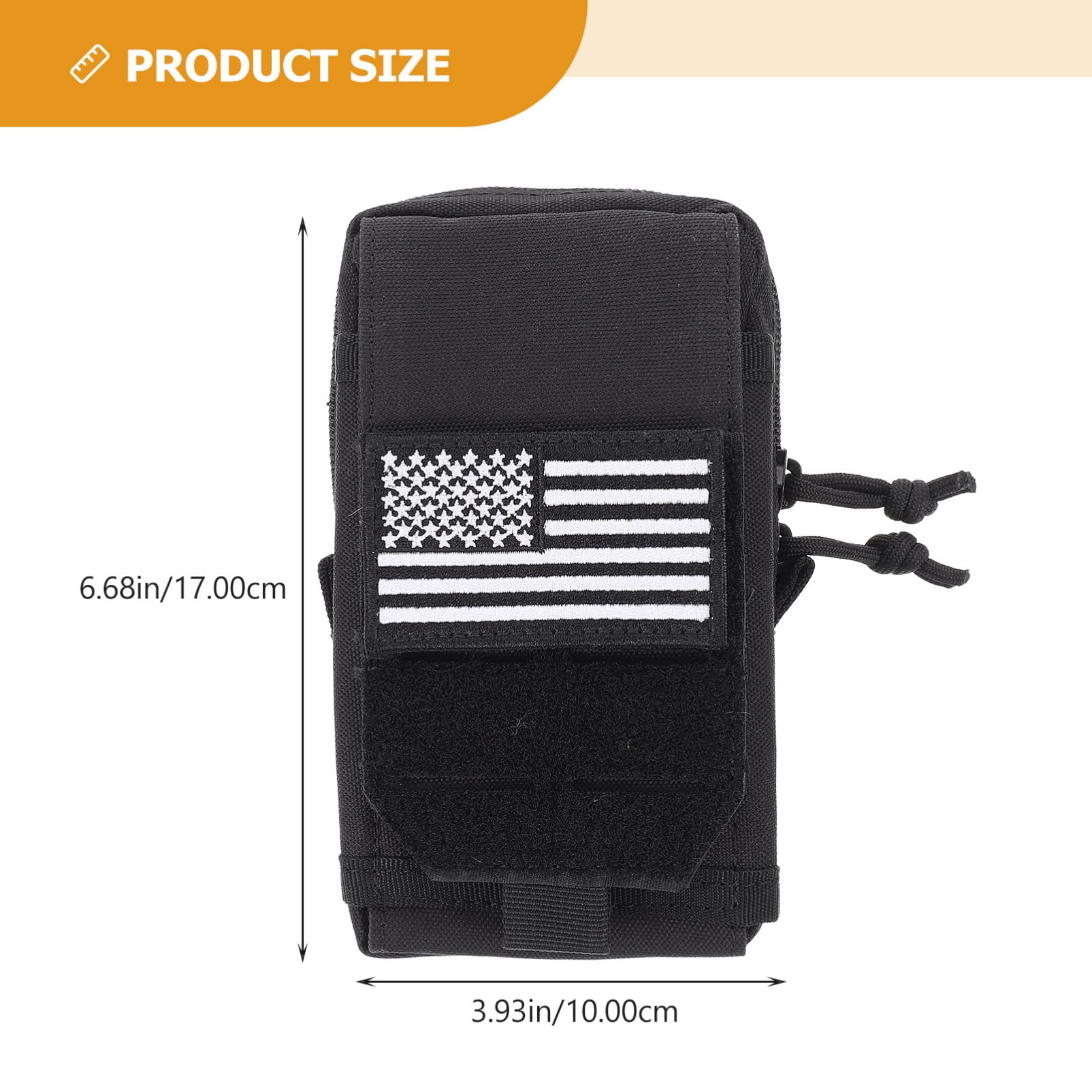 Luxshiny Tactical Belt Pouch - Durable Cell Phone Holster Waist Bag for Men & Women - Perfect for Outdoor, Hiking, Running & Duty Use - Small Utility Pouch for Phone, Keys & Essentials