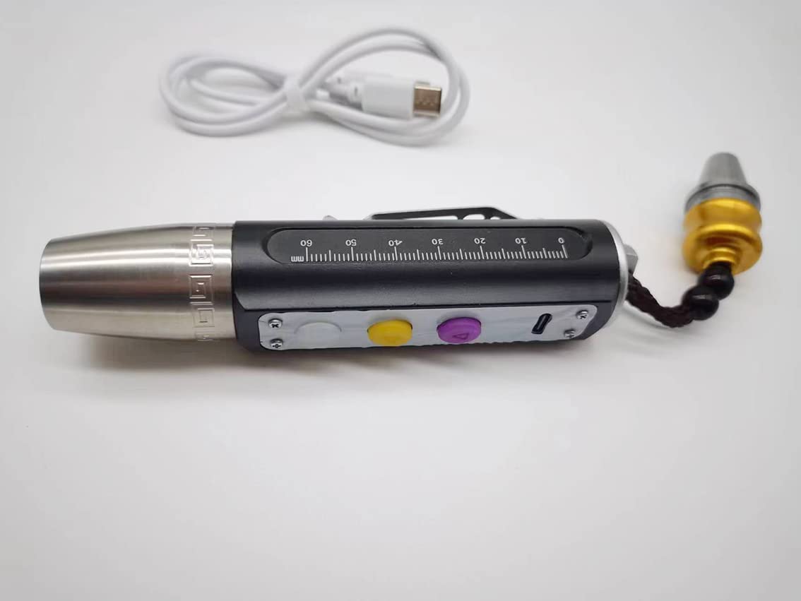 Professional Jade Identification Flashlight with Stepless Dimming - 365nm UV Purple Light for Gemstone, Jewelry & Mineral Inspection (TQ00152, Red, Small) - Perfect for Jewelers, Collectors & Gem Enthusiasts