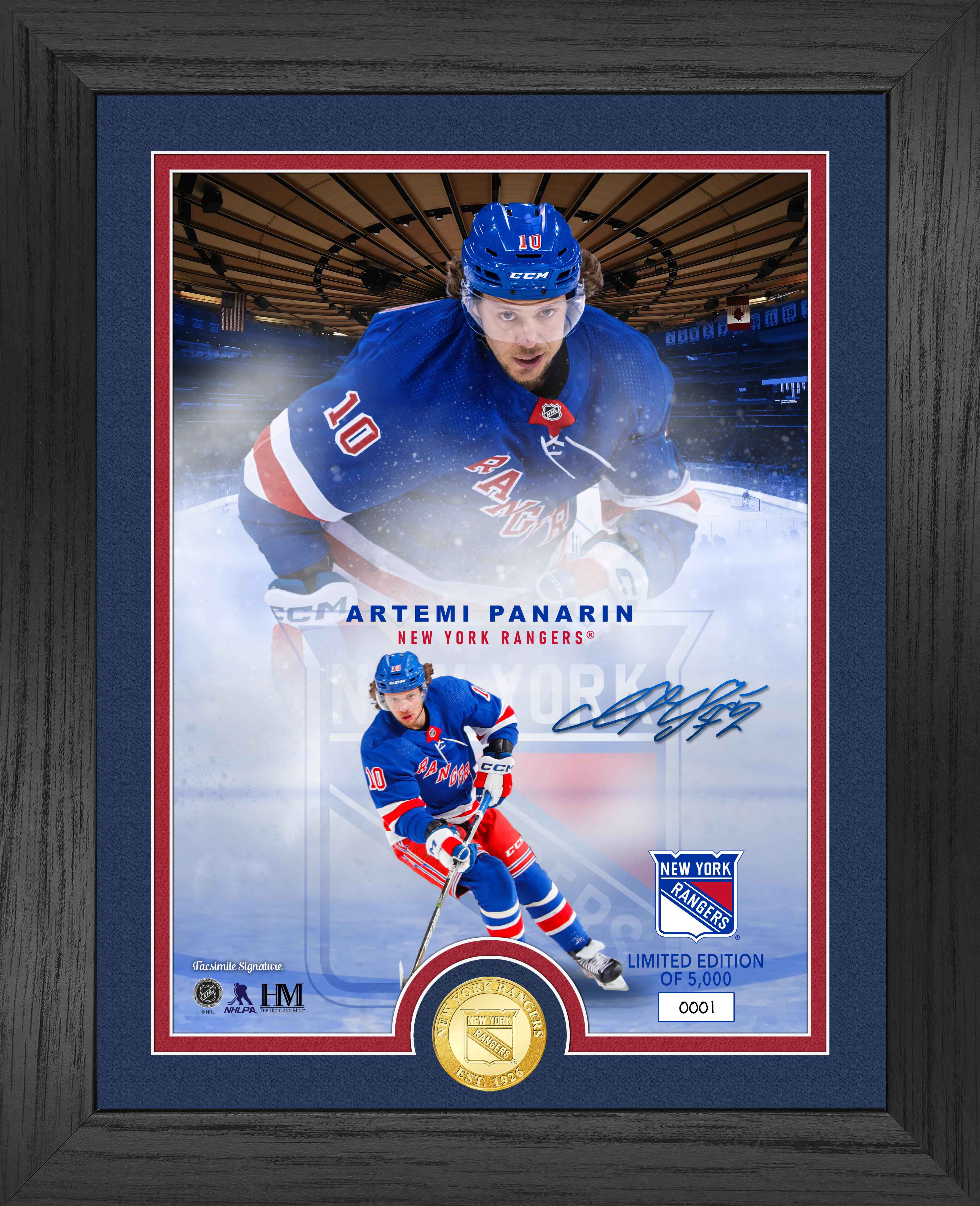 Artemi Panarin Legends Bronze Coin - Limited Edition Collectible Hockey Memorabilia for NHL Fans - Perfect for Display, Gifts, and Sports Collections