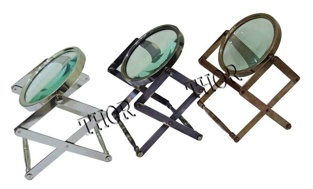 Vintage Handmade Magnifying Glass Set of 3 - Royal Decorative Magnifier for Home & Office - Rustic Reading Aid & Antique Decor Gift - Perfect for Book Lovers, Collectors & Vintage Home Decor
