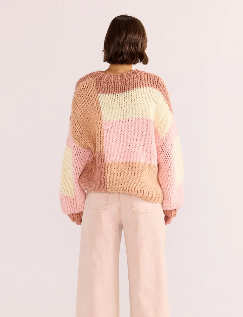 Marcella Color Block Sweater for Women - Stylish Knit Pullover for Fall & Winter - Casual Office Wear & Weekend Outfits