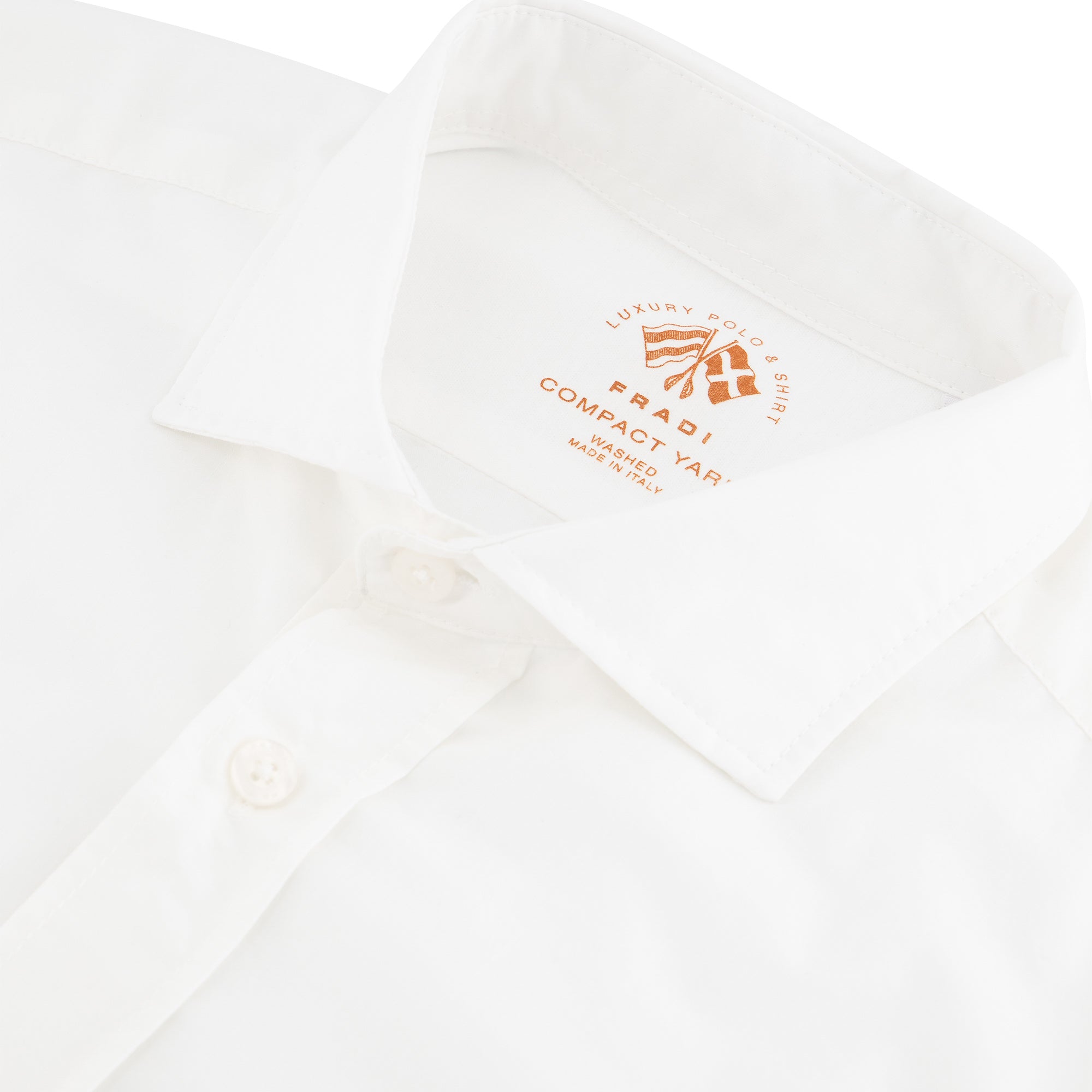 FRADI Men's Cotton Polyamide Blend Casual Shirt - White | Comfortable & Breathable for Work, Travel & Everyday Wear