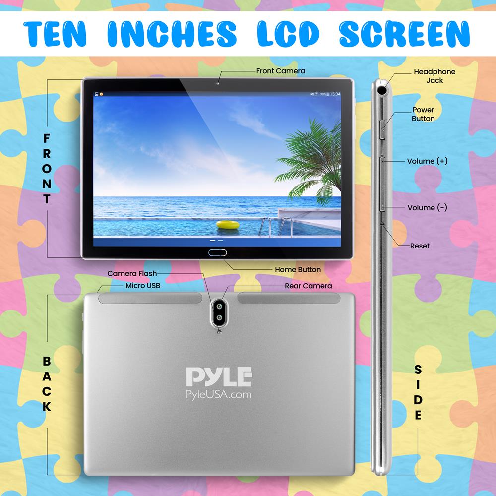 10.1 Inch Full HD Android Kids Tablet - Educational Learning & Entertainment for Children | Perfect for Home, School & Travel Use