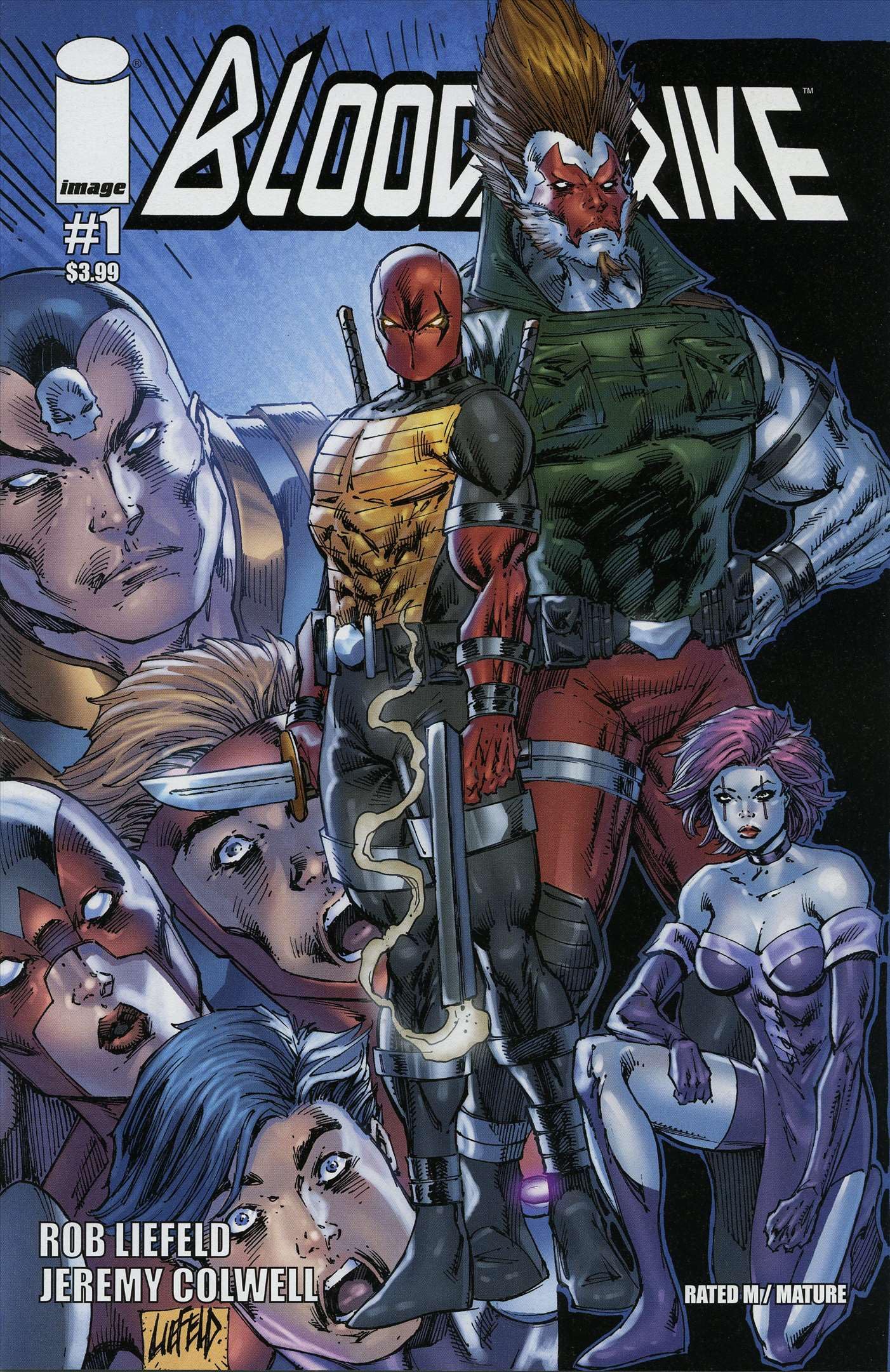 Bloodstrike (2nd Series) #1A VF/NM Comic Book - Rob Liefeld Variant Bloodwulf | Image Comics | Collectible Superhero Graphic Novel for Comic Enthusiasts & Investors