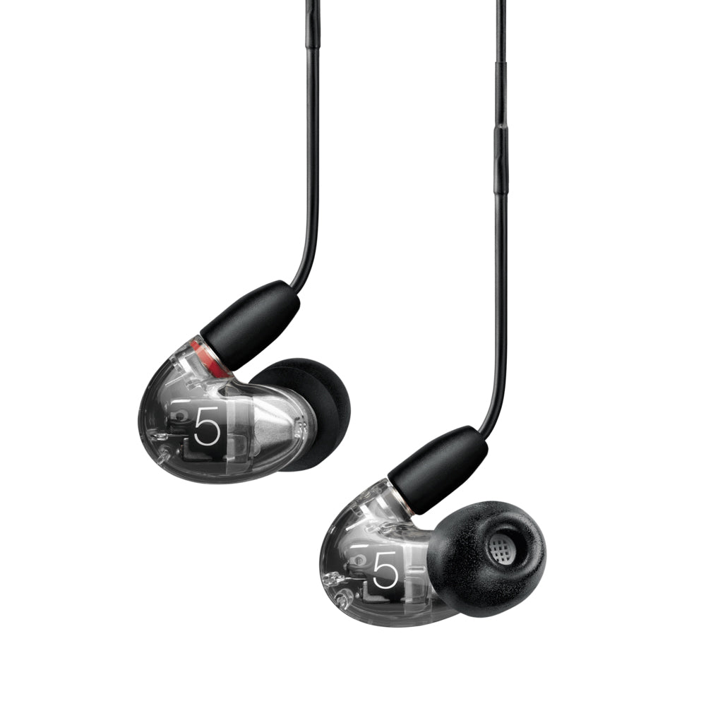 Shure AONIC 5 Wired Sound Isolating Earphones with Remote + Mic - Premium Noise Cancelling In-Ear Headphones for Musicians, Audiophiles & Travel - Perfect for Studio Recording, Commuting & Gaming