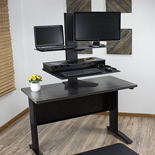 Adjustable Monitor Stand for Laptop and Desktop - Ergonomic Height-Adjustable Desk Riser with Durable Platform - Made in USA | Perfect for Home Office, Gaming Setup & Workspace Organization