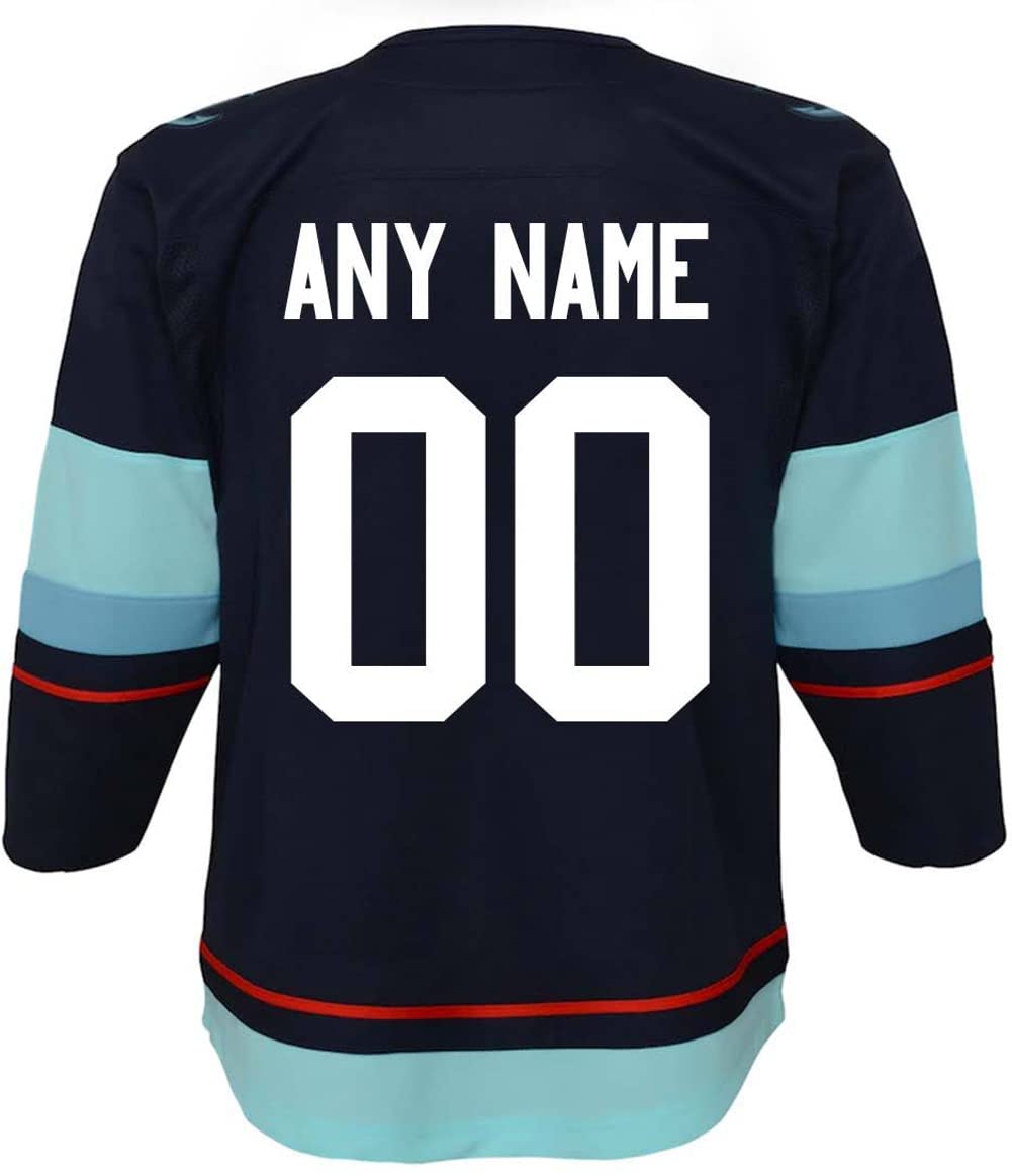 Custom Seattle Kraken Youth Hockey Jersey - Personalized NHL Hockey Uniform for Kids - Perfect for Games, Fan Events & Sports Enthusiasts