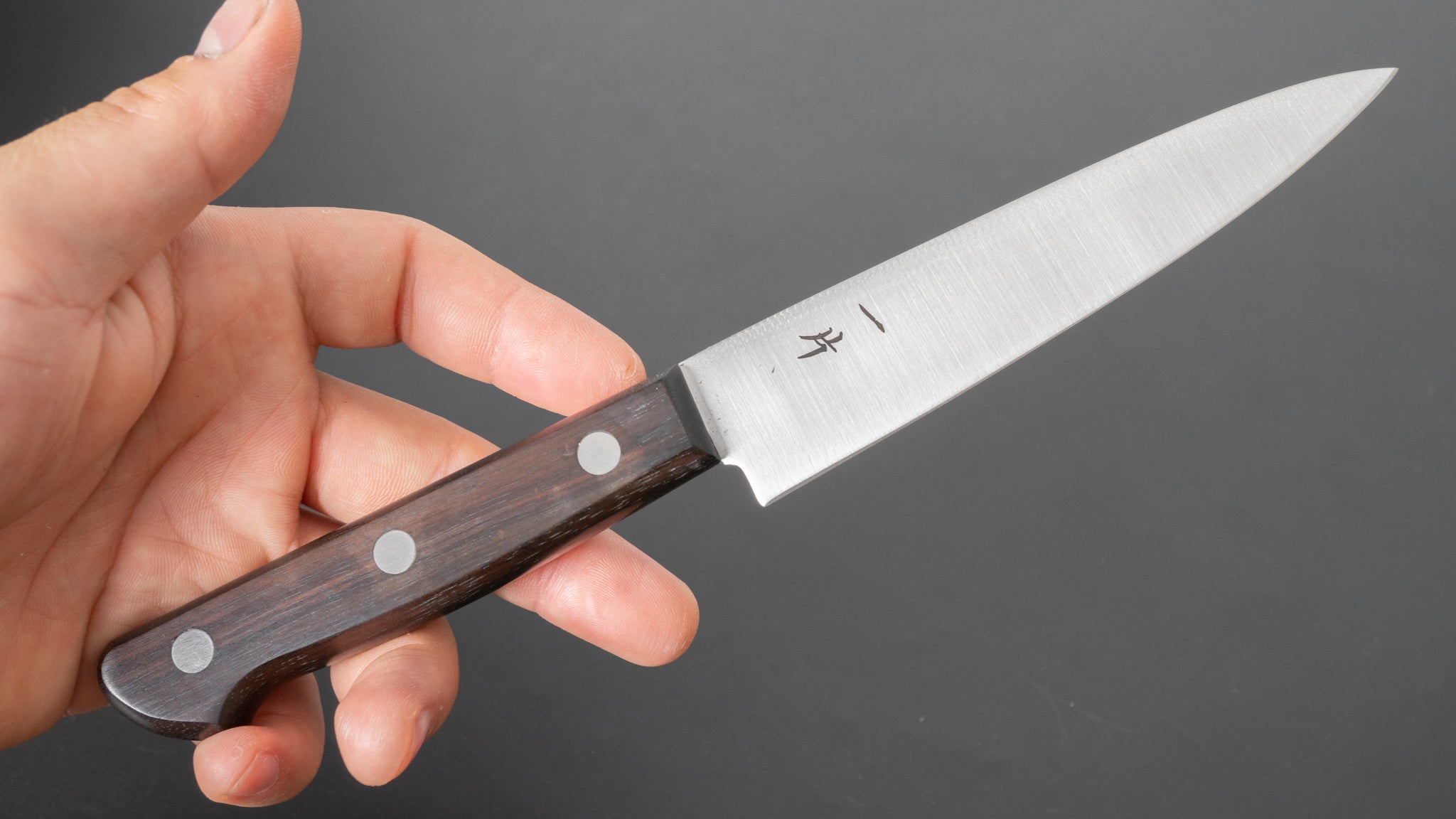 Hitohira Vintage SK Petty Knife 120mm - Japanese Stainless Steel Blade with Ebony Wood Handle - Perfect for Slicing, Peeling & Precision Kitchen Tasks
