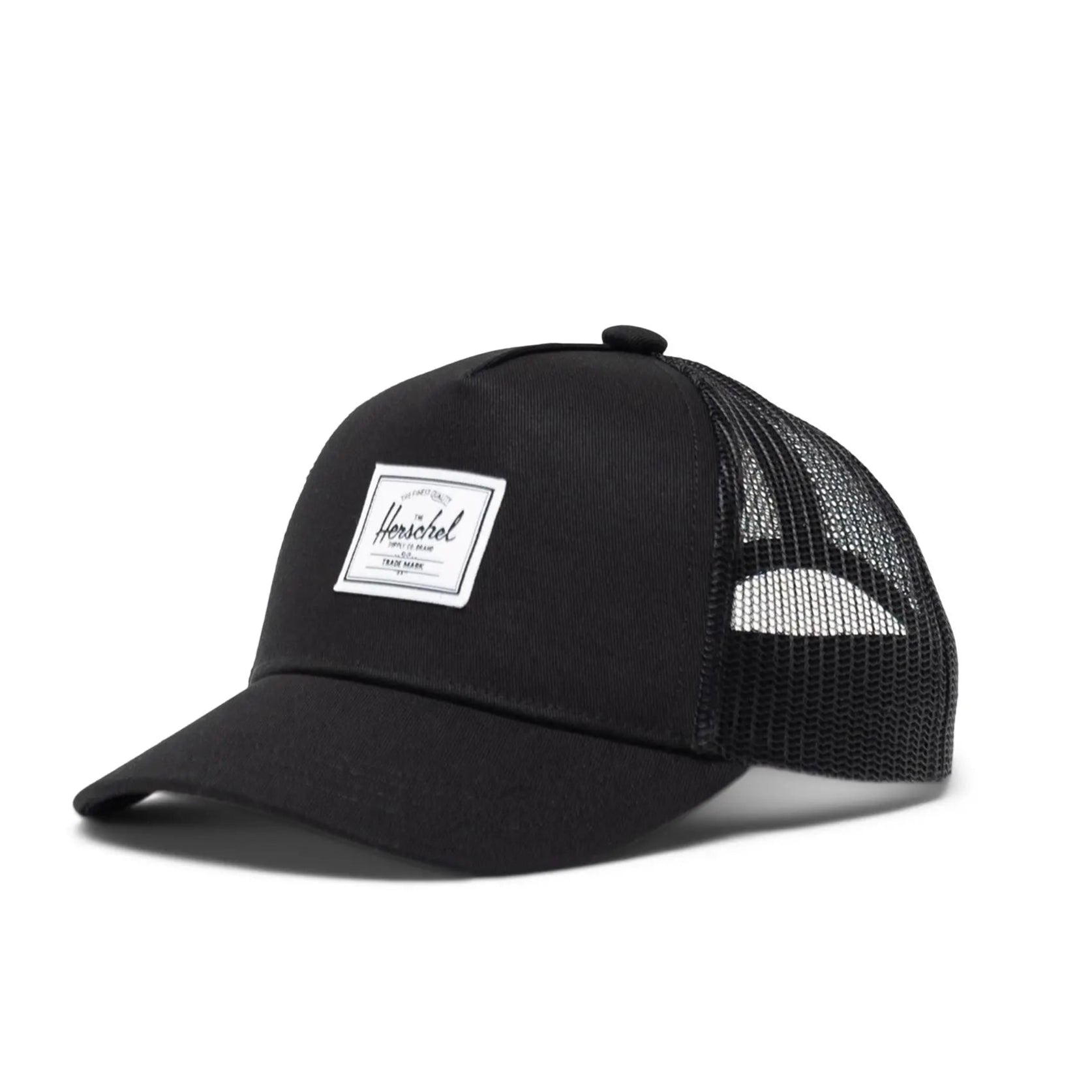 Herschel Black Whaler Cotton Cap for Kids 2-4 Years - Stylish Sun Protection for Outdoor Play and Summer Adventures