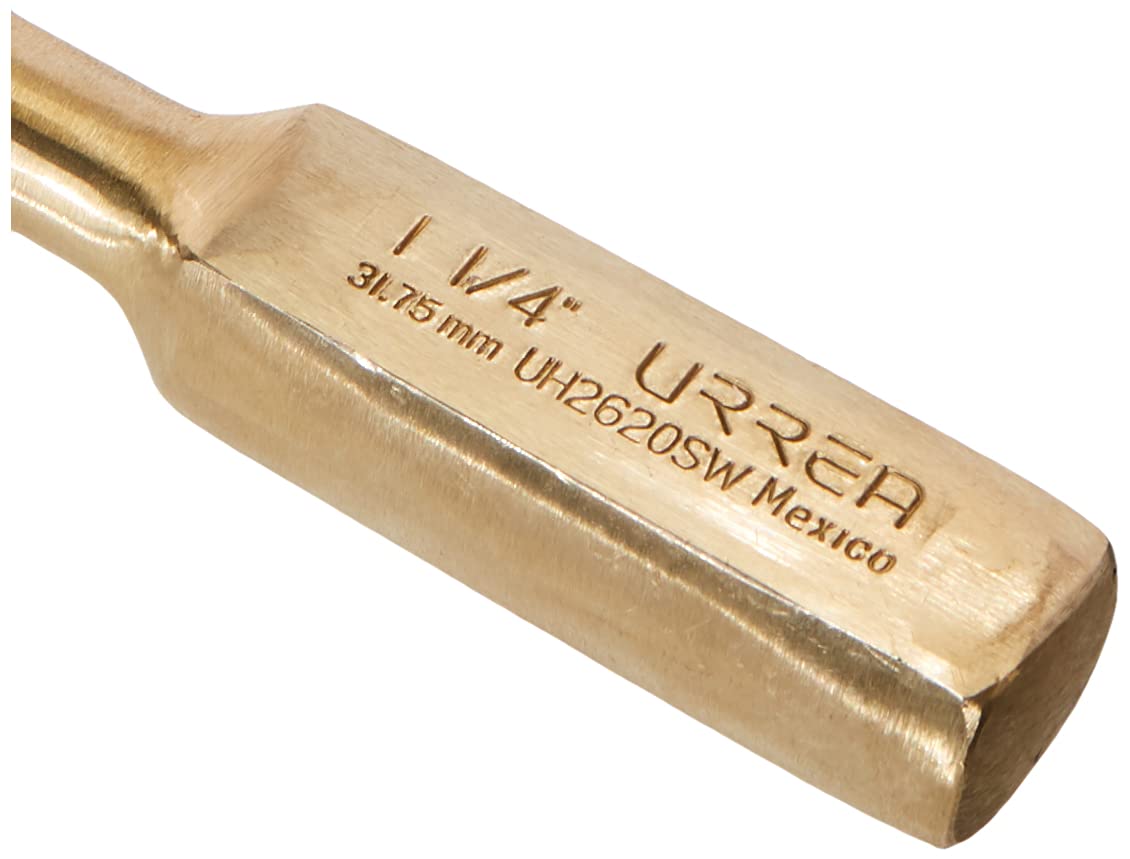 URREA UH2620SW 1-1/4-Inch Non-Sparking Strike Wrench - Heavy Duty Safety Tool for Oil Refineries, Chemical Plants & Hazardous Environments