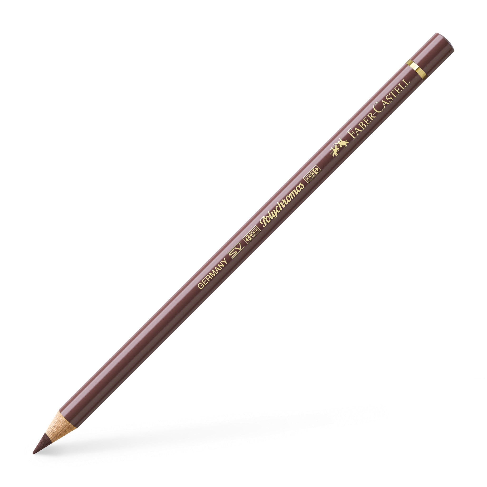 Faber-Castell Polychromos Artists' Color Pencil #176 Van Dyck Brown - Professional Oil-Based Colored Pencils for Drawing, Sketching & Adult Coloring Books - Premium Art Supplies for Artists & Hobbyists