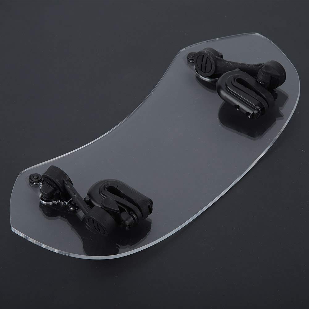 Universal Motorcycle Windshield - Adjustable Transparent Spoiler for Riding Comfort