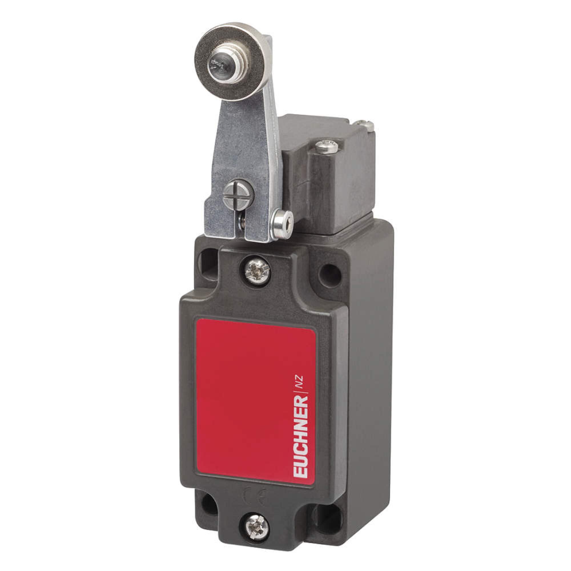 Euchner NZ1HS-3131-M Safety Switch with Lever Arm & Roller - Industrial Machine Safety Device for Automation & Equipment Protection