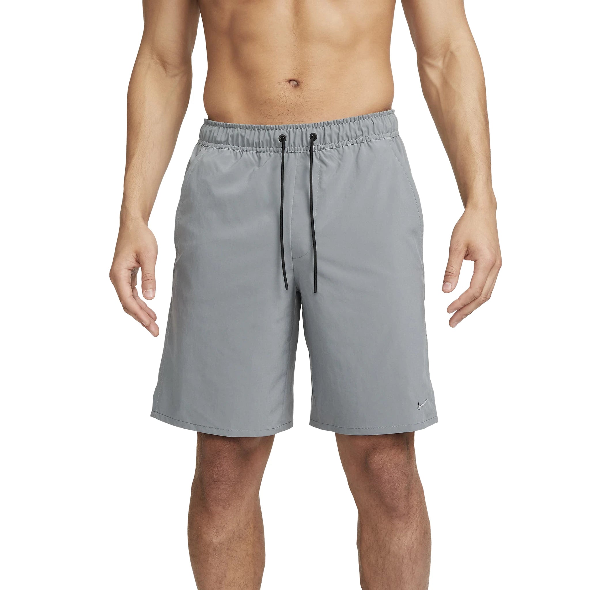 Nike Challenger 9 Inch Grey Running Shorts for Men - Lightweight Athletic Gym Workout Shorts with Pockets - Perfect for Jogging, Training & Casual Wear