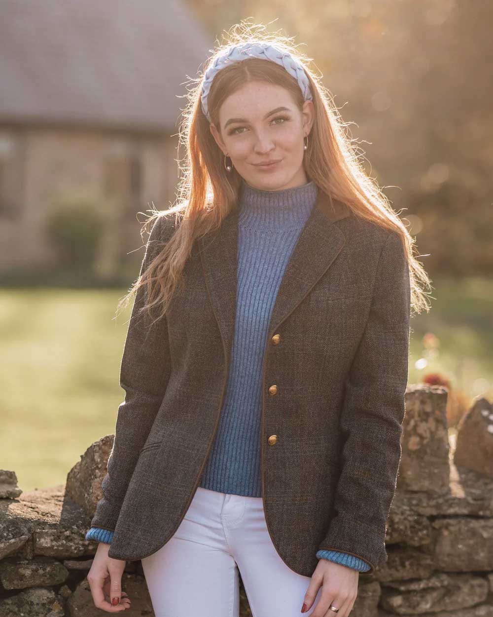 Alan Paine Surrey Ladies Tweed Blazer - Classic Women's Jacket for Office & Formal Wear - Clearance Sale | Perfect for Business Meetings, Weddings & Smart Casual Outfits
