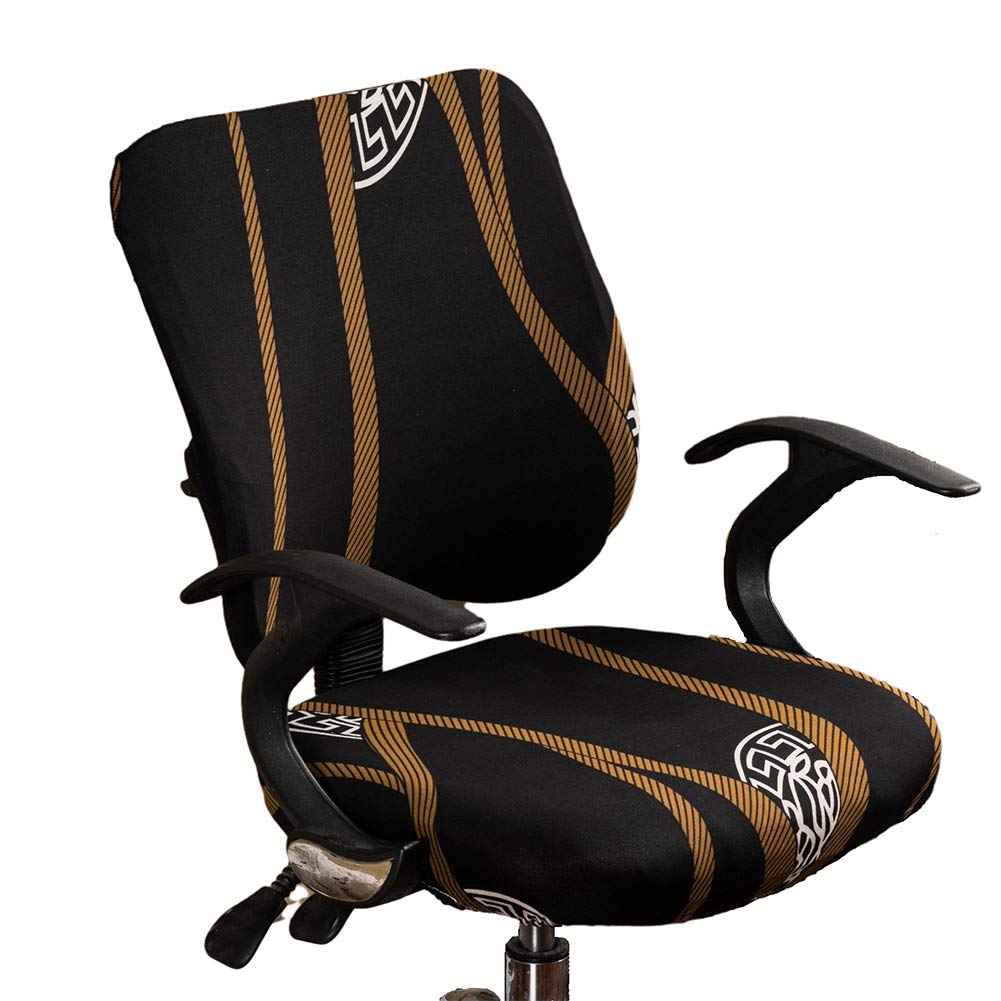 BestMemories Universal Stretch Office Chair Cover - Washable Computer Chair Slipcover for Home & Office - Fits Most Swivel & Rolling Chairs (Home Office, Gaming Desk, Conference Room)