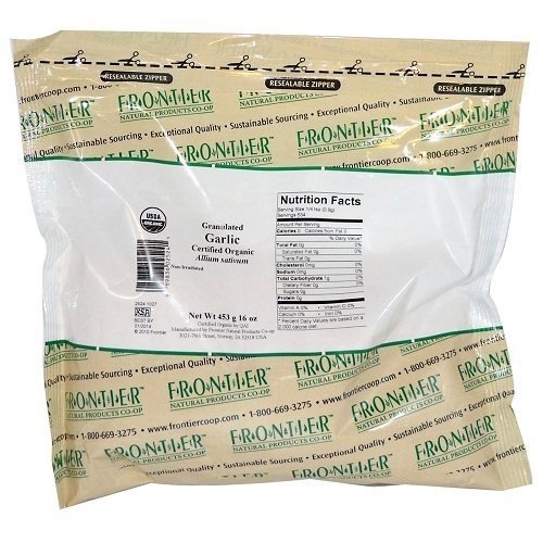 Frontier Herb Granulated Garlic Powder, 16 oz - All-Natural Seasoning for Cooking, Baking & Grilling - Perfect for Soups, Sauces, and Meat Rubs