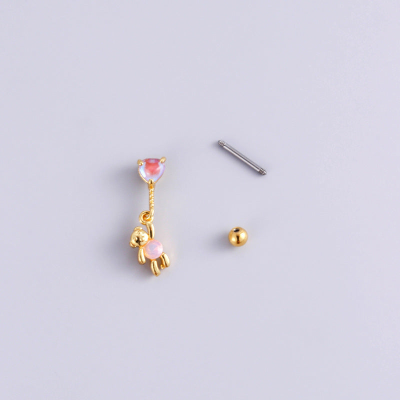 20G Cartilage Surgical Steel Earrings - Butterfly, Heart & Ball Back Stud Earrings for Women | Hypoallergenic Piercing Jewelry | Perfect for Daily Wear, Parties & Gifts