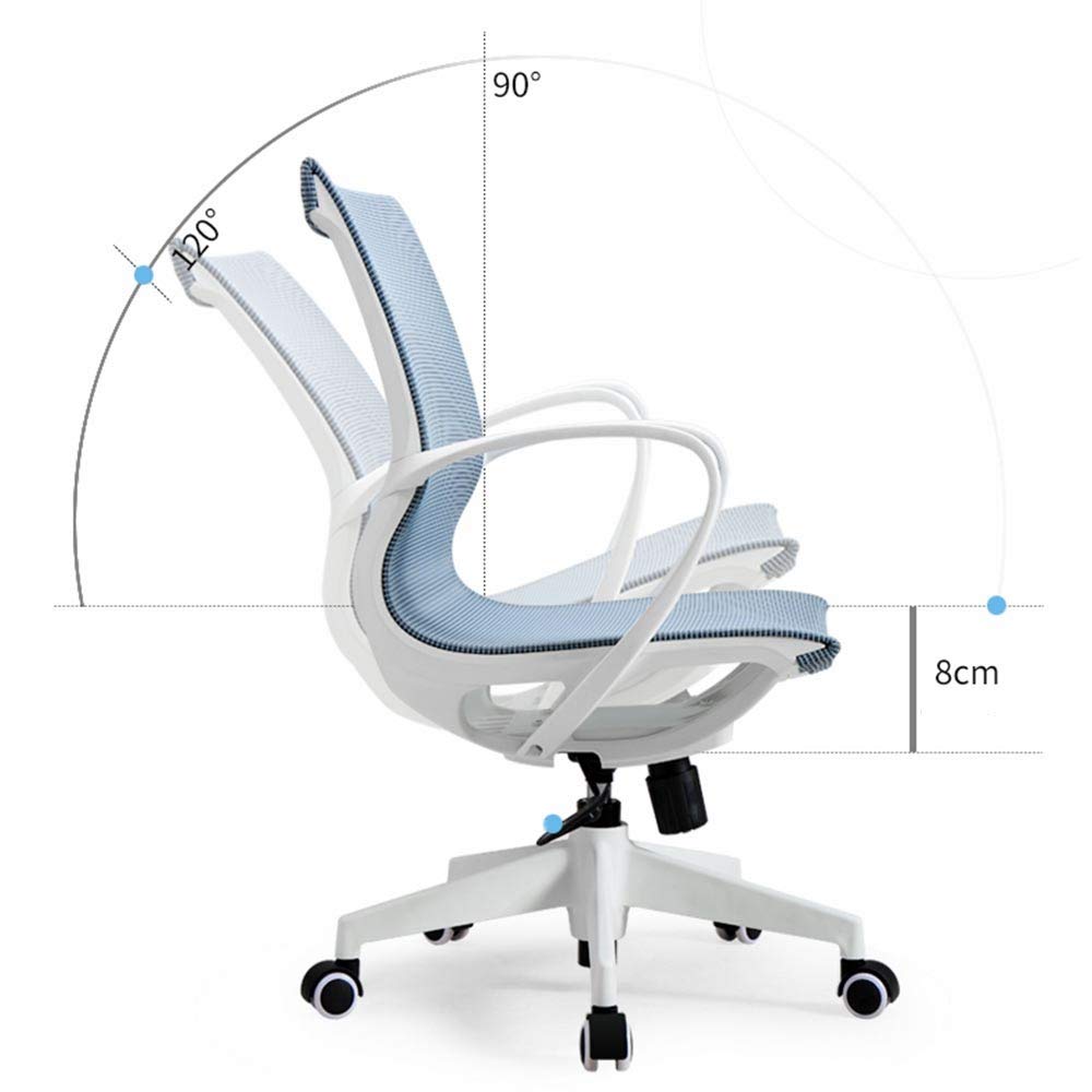 Ergonomic Office Chair with Lumbar Support - Adjustable Swivel Computer Desk Chair for Home & Conference, Black - Comfortable Task Chair for Long Hours of Work & Gaming