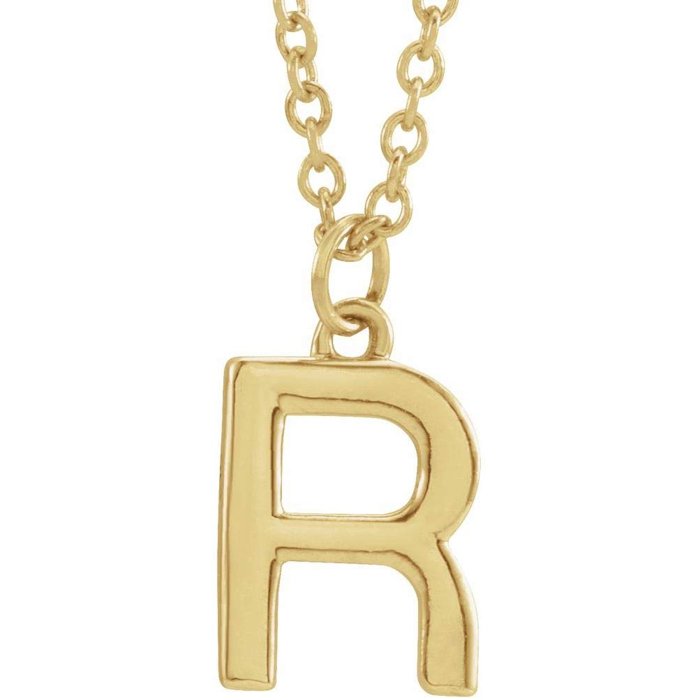 **Alphabet Initial Letter Dangle Charm Pendant Necklace - 18