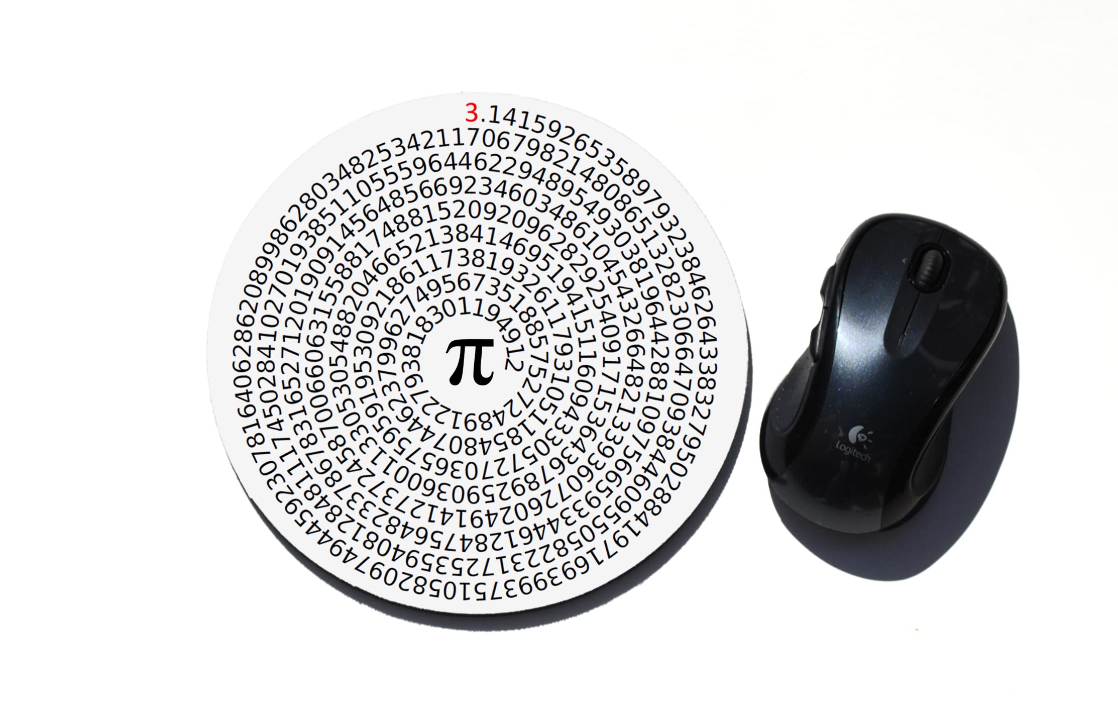 Premium Neoprene Round Mouse Pad with Pi Symbol - Non-Slip, Comfortable Desk Accessory for Office, Gaming & Home Workspace