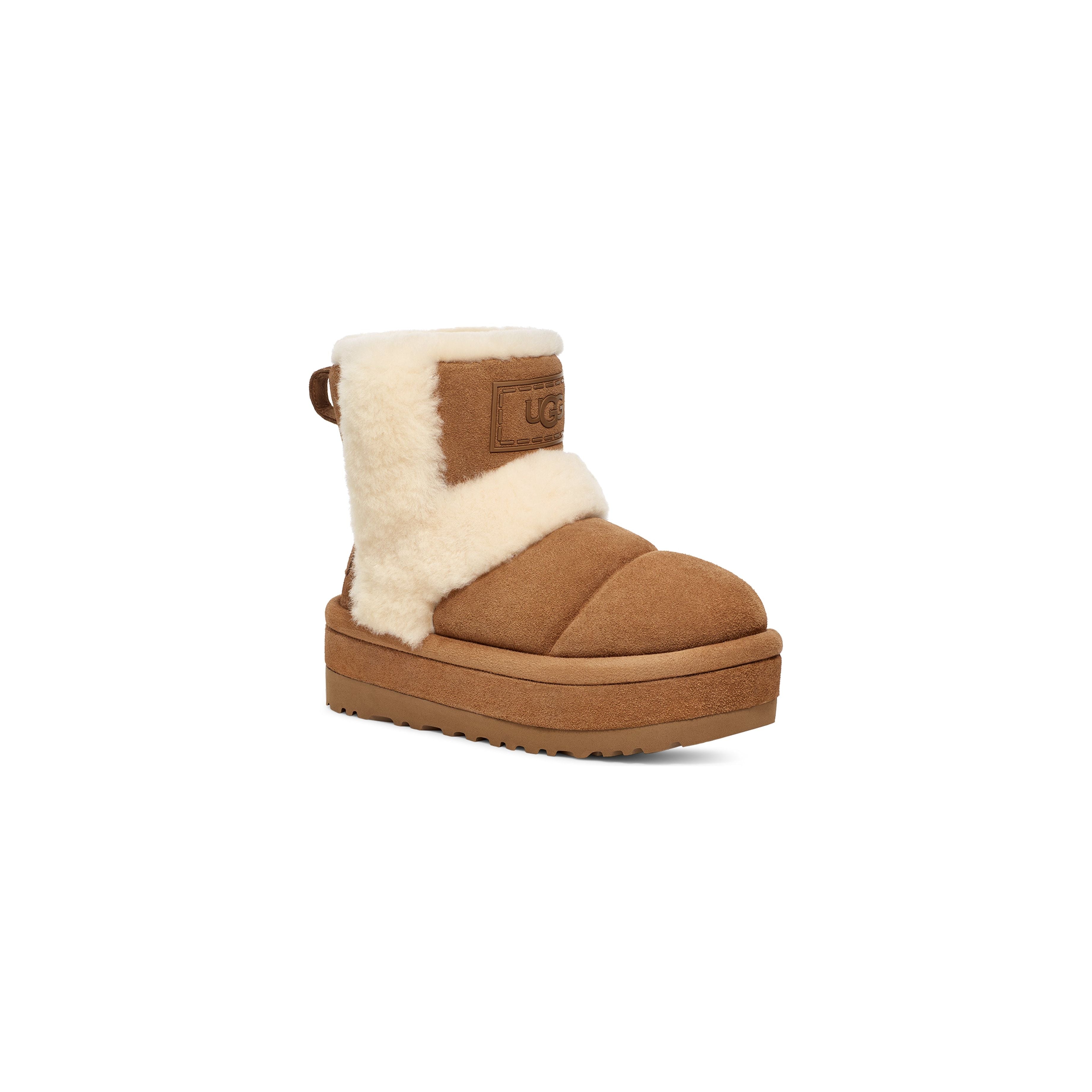 UGG Women's Classic Chillapeak Boots in Chestnut - Warm Winter Snow Boots for Women, Comfortable Slip-On Shoes for Cold Weather & Outdoor Activities