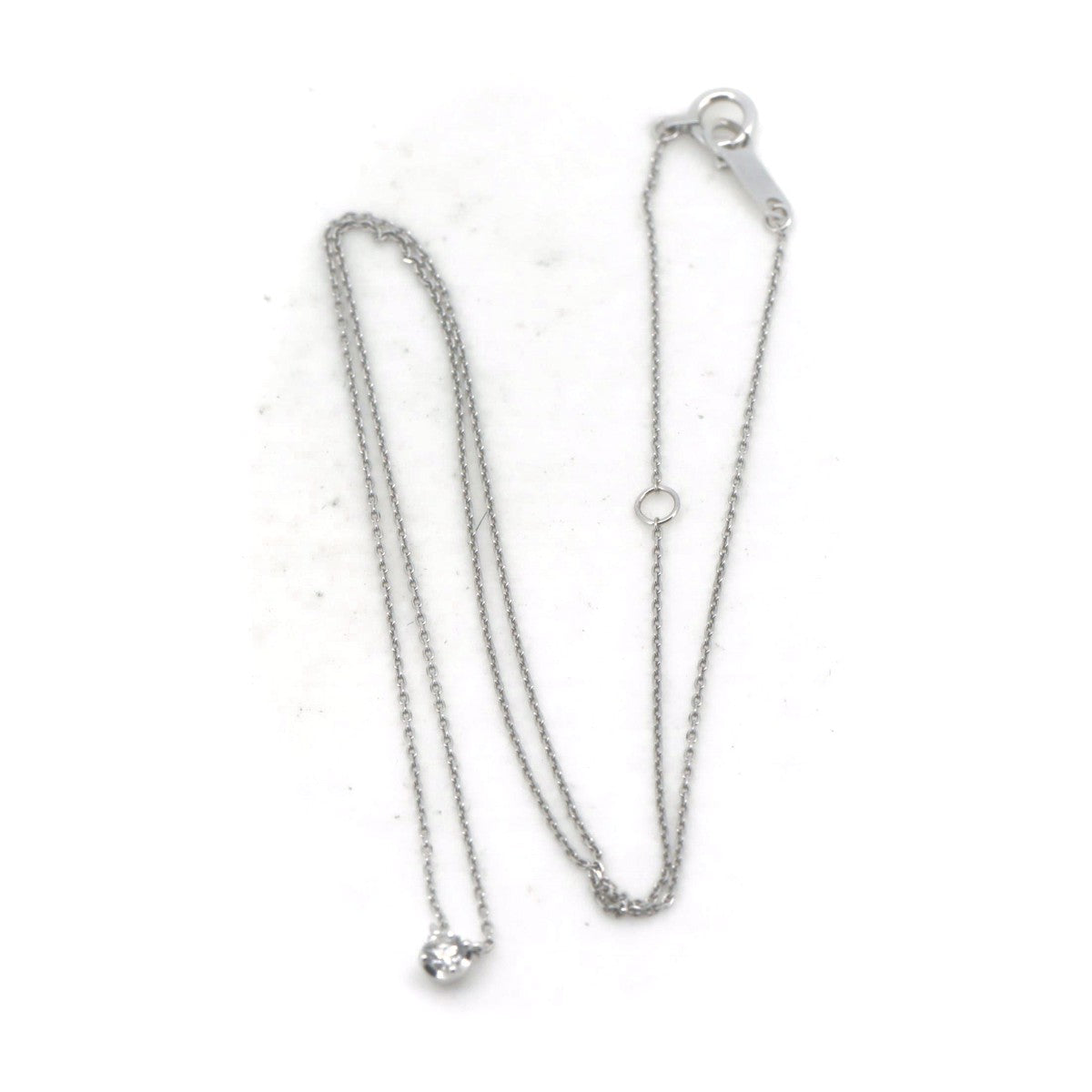 4℃ Diamond Necklace 18K White Gold (Au750) - Elegant Jewelry Gift for Women, Perfect for Anniversaries, Weddings & Special Occasions