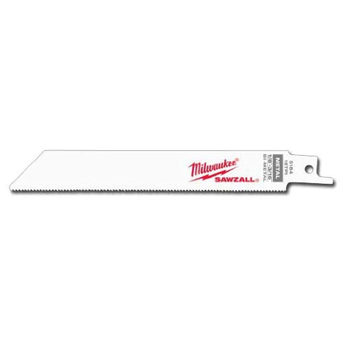 Milwaukee 48016184 6-Inch 18-TPI Super Sawzall Blades, 50-Pack - Heavy-Duty Reciprocating Saw Blades for Wood, Metal & Demolition - Perfect for Construction, Renovation & DIY Projects