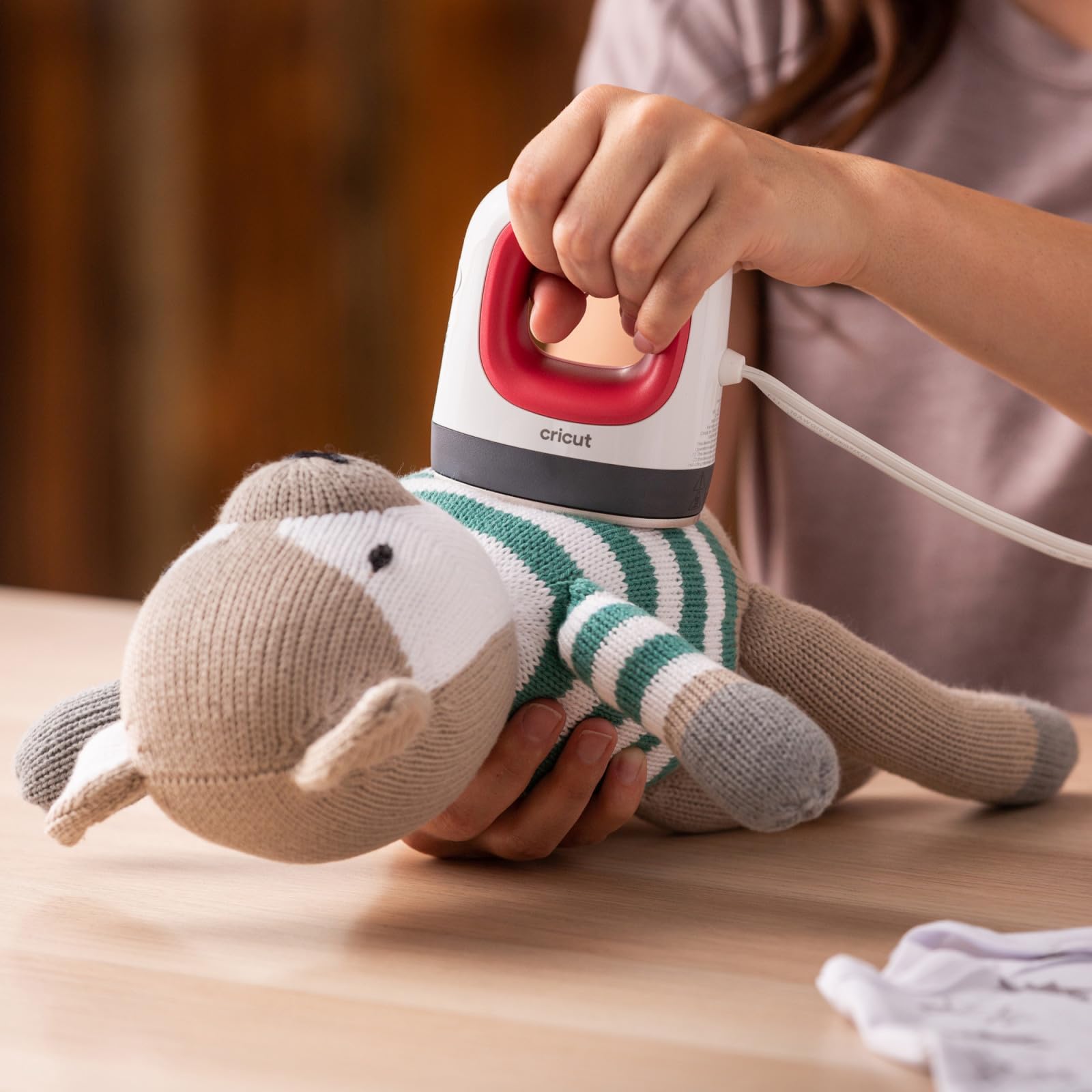 Cricut EasyPress Mini Heat Press Machine for Small Items - Shoes, Hats, Stuffed Animals - 3 Temperature Settings, Ceramic Coated Plate, Precision Tip, Raspberry | Perfect for DIY Crafts, T-Shirt Designs & Home Projects