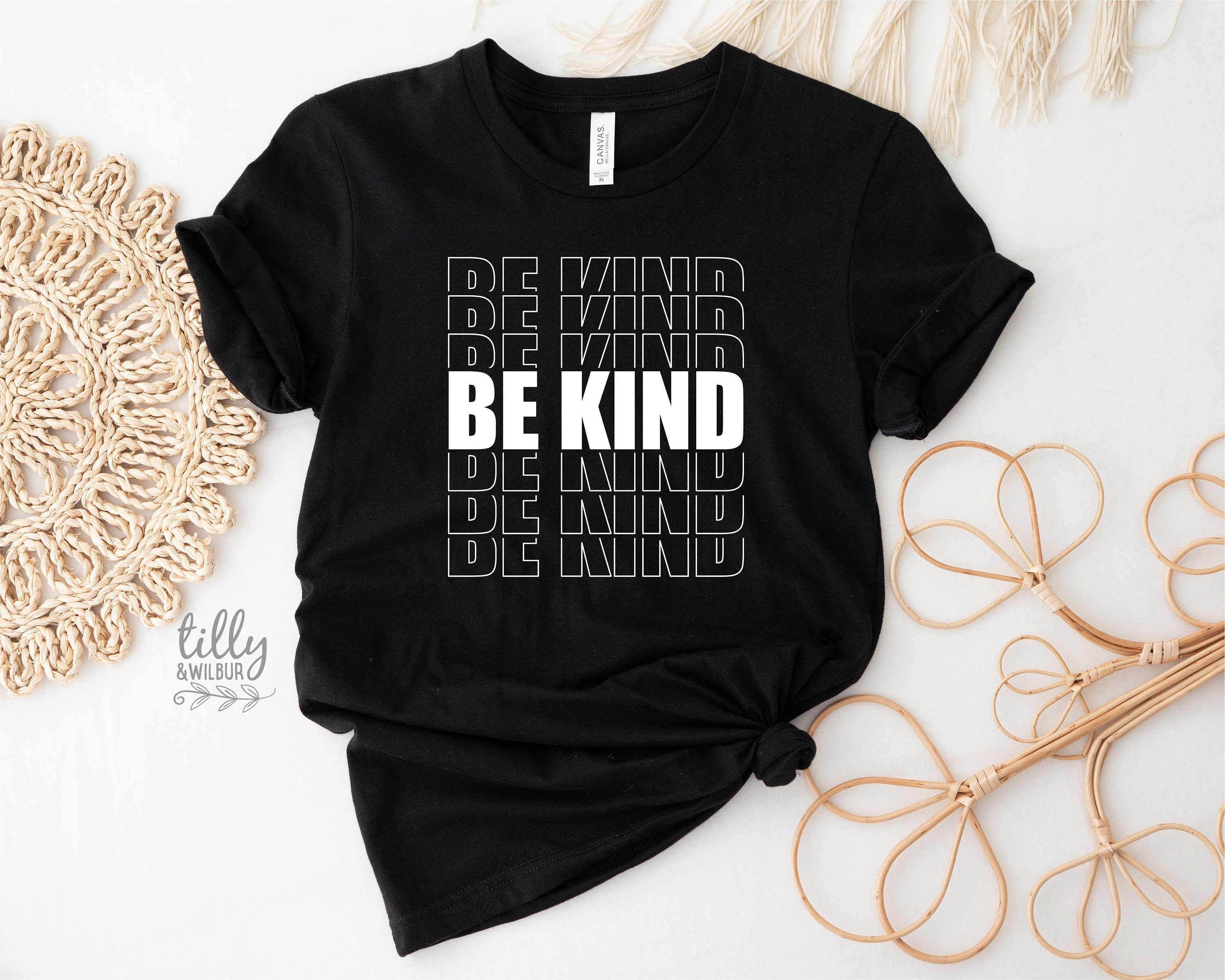 Be Kind Women's T-Shirt - Soft Cotton Comfort Fit Tee for Everyday Wear | Casual Outfits, Work, Gym & Lounge