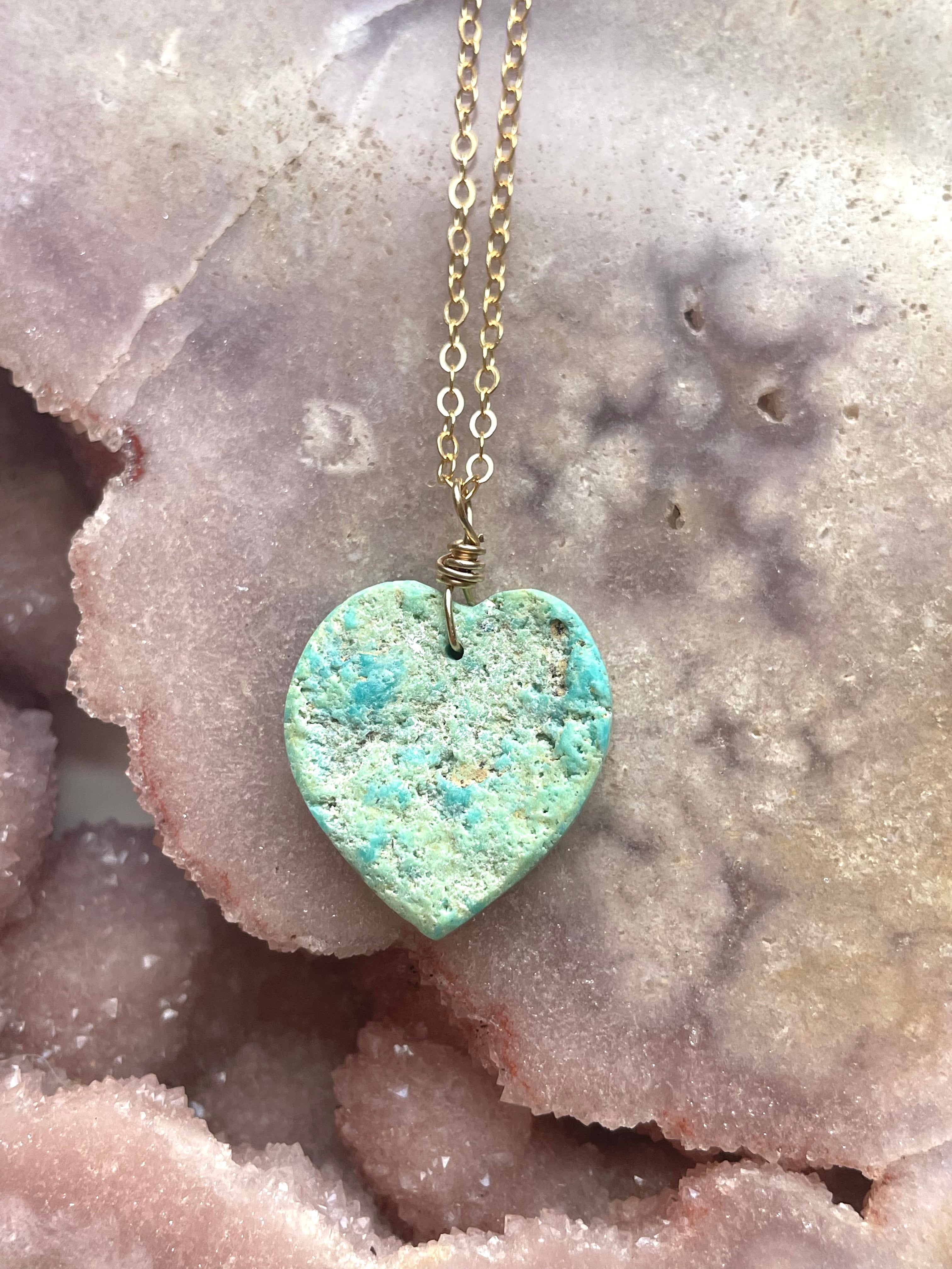 Authentic Arizona Turquoise Crystal Necklace - Handcrafted Jewelry for Women, Perfect for Gifts, Boho Fashion & Special Occasions