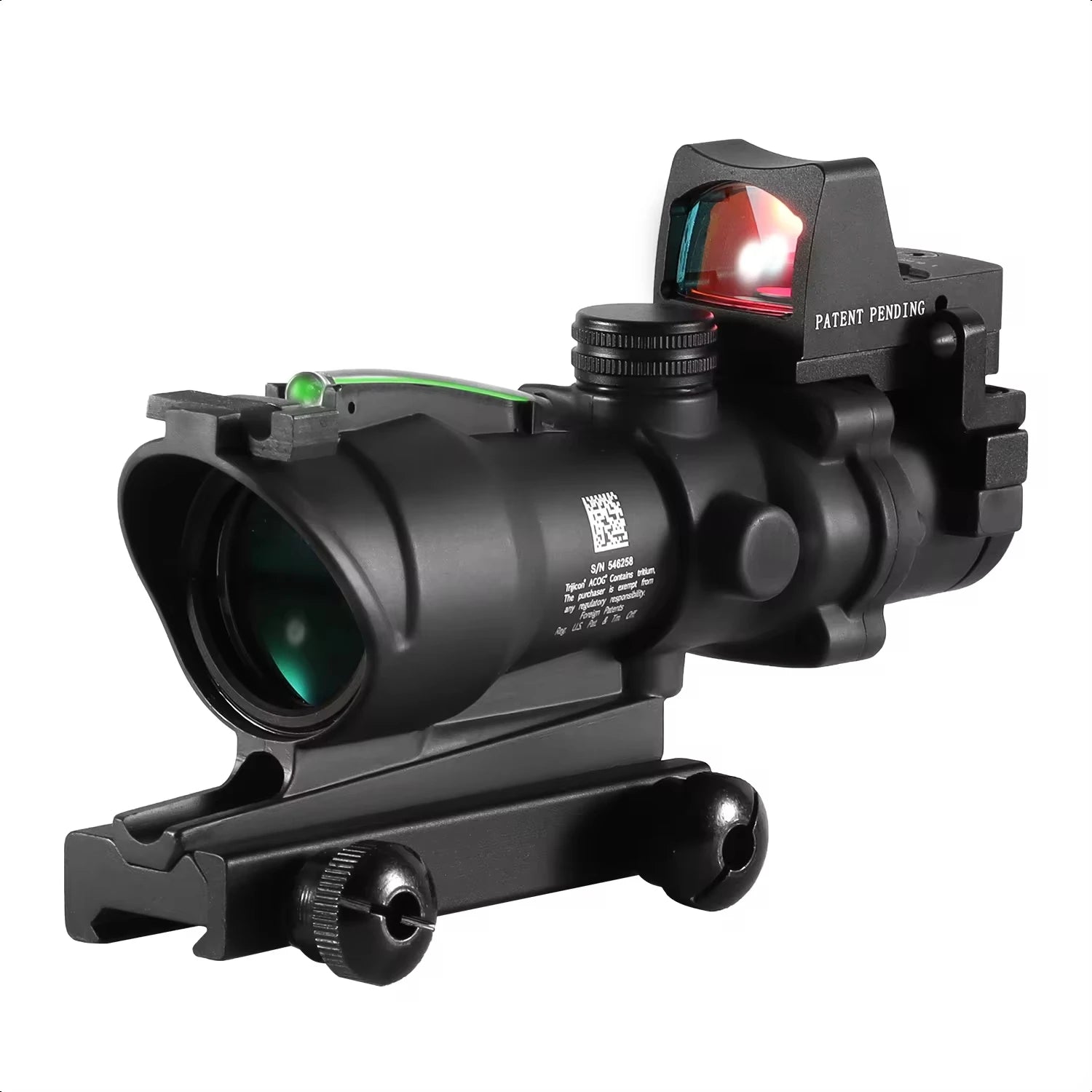 Adjustable 4x32 Red Dot Scope with 1x-4x Magnification | RMR Tactical Sight | 20mm Rail Mount | Compatible with Glock & Hunting Rifles | Perfect for Target Shooting, Hunting, and Tactical Training