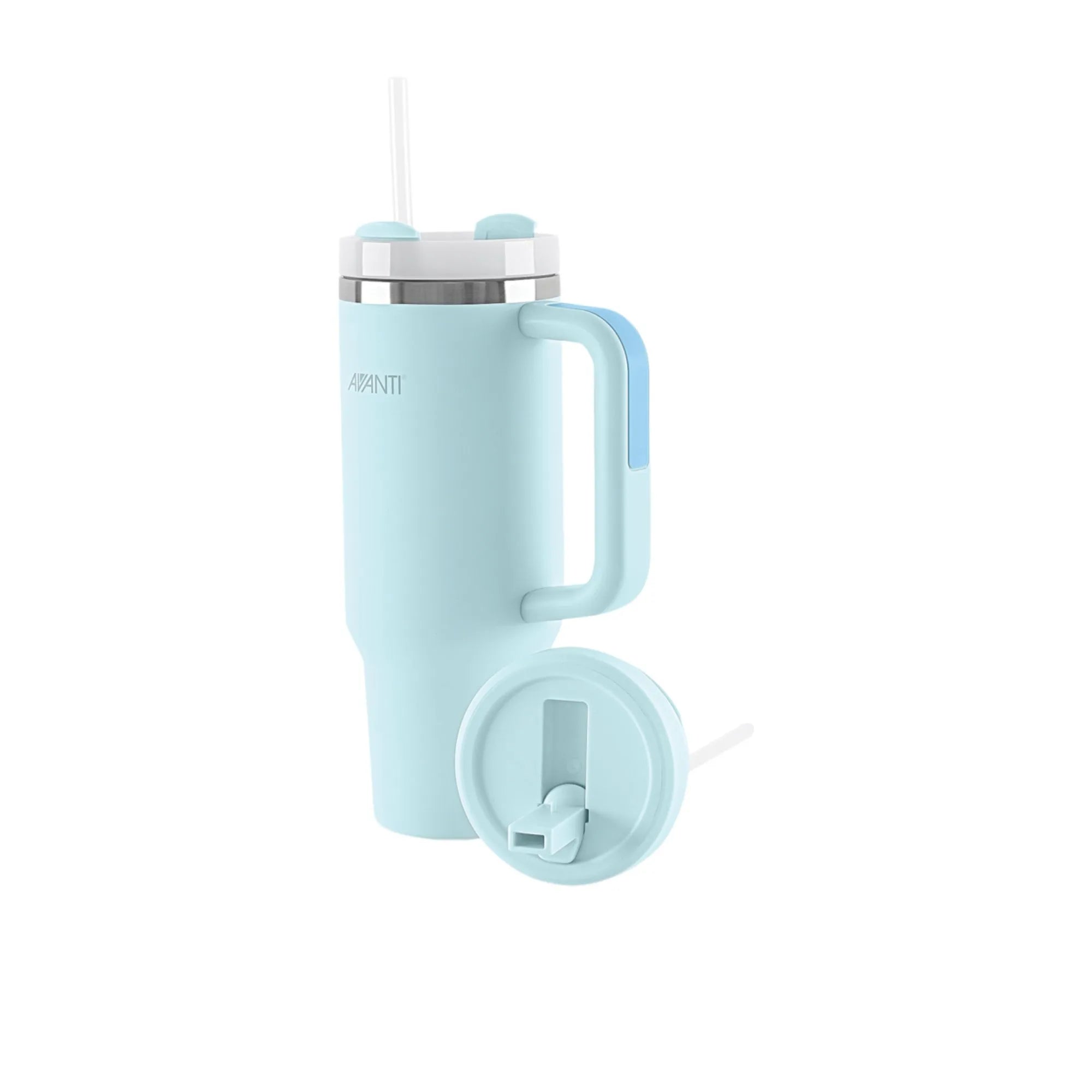 Avanti Hydroquench 1L Water Bottle with 2 Lids - Insulated Stainless Steel Thermos for Hot & Cold Drinks | Perfect for Gym, Hiking, Travel & Office Use