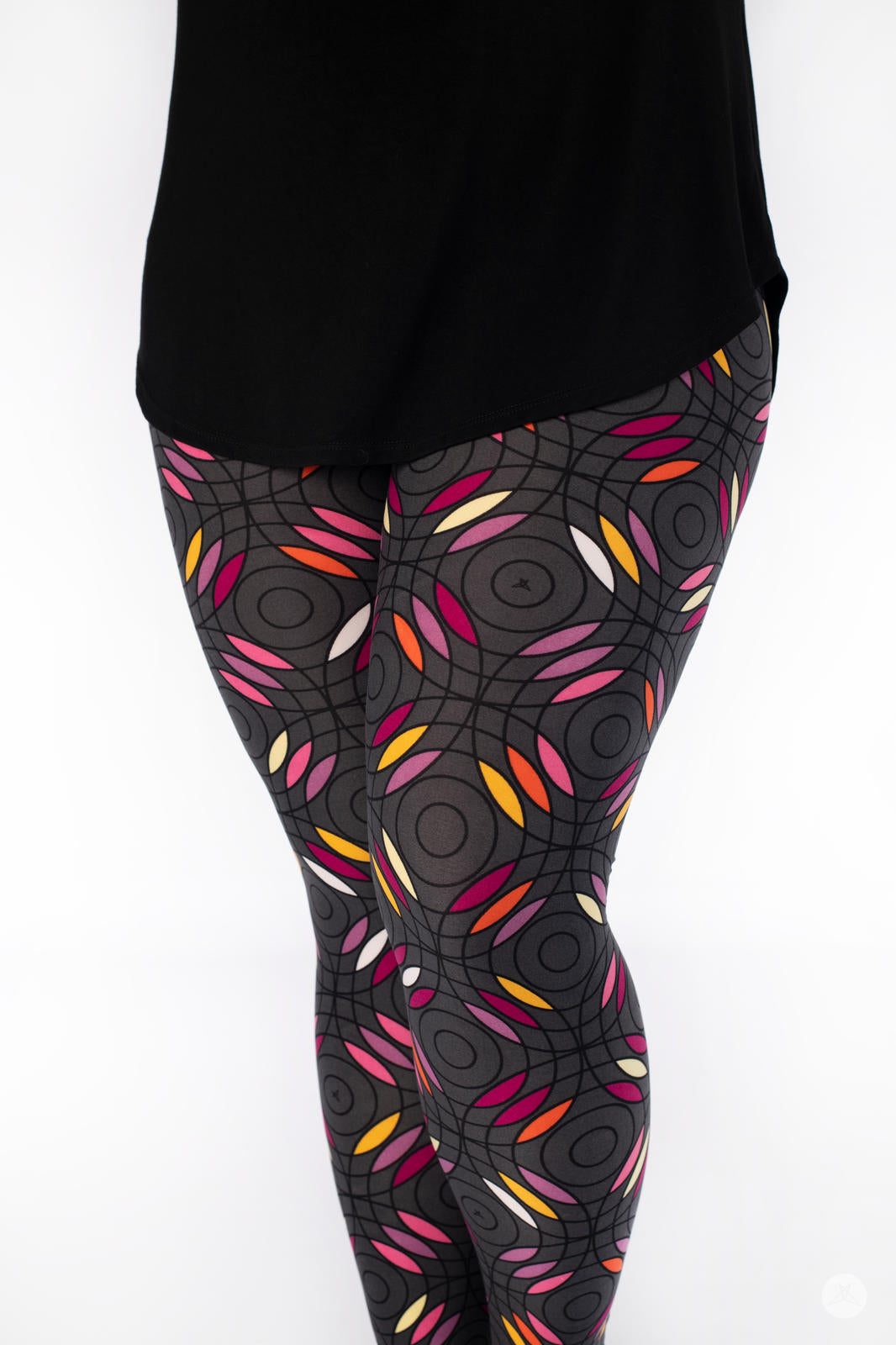 Soundwaves Patterned Leggings - High Waist Yoga Pants for Women, Stretchy Workout Tights with Unique Print | Perfect for Gym, Running, Dance & Casual Wear