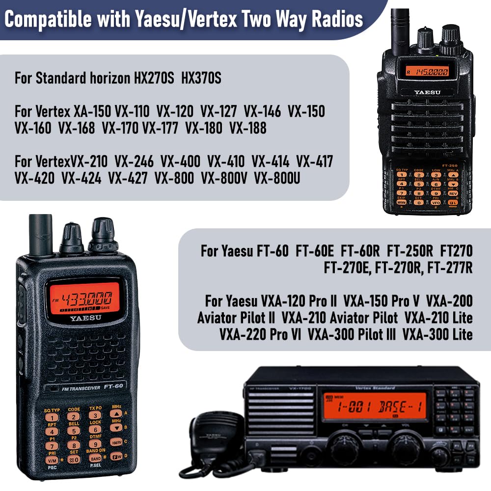 Yaesu FT-270R FT-60R Vertex Standard VX160 VX420 Desktop Battery Charger for FNB-V83 FNB-V94 FNB-V106 NI-MH Batteries - Perfect for Ham Radio, Emergency Communication & Field Operations