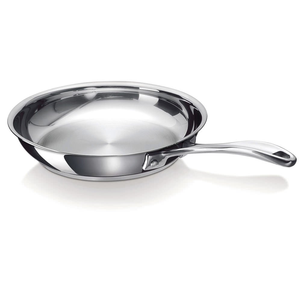 Chef 12068394 Premium 28cm Stainless Steel Frying Pan - Ideal for Searing, Sauteing & Everyday Cooking