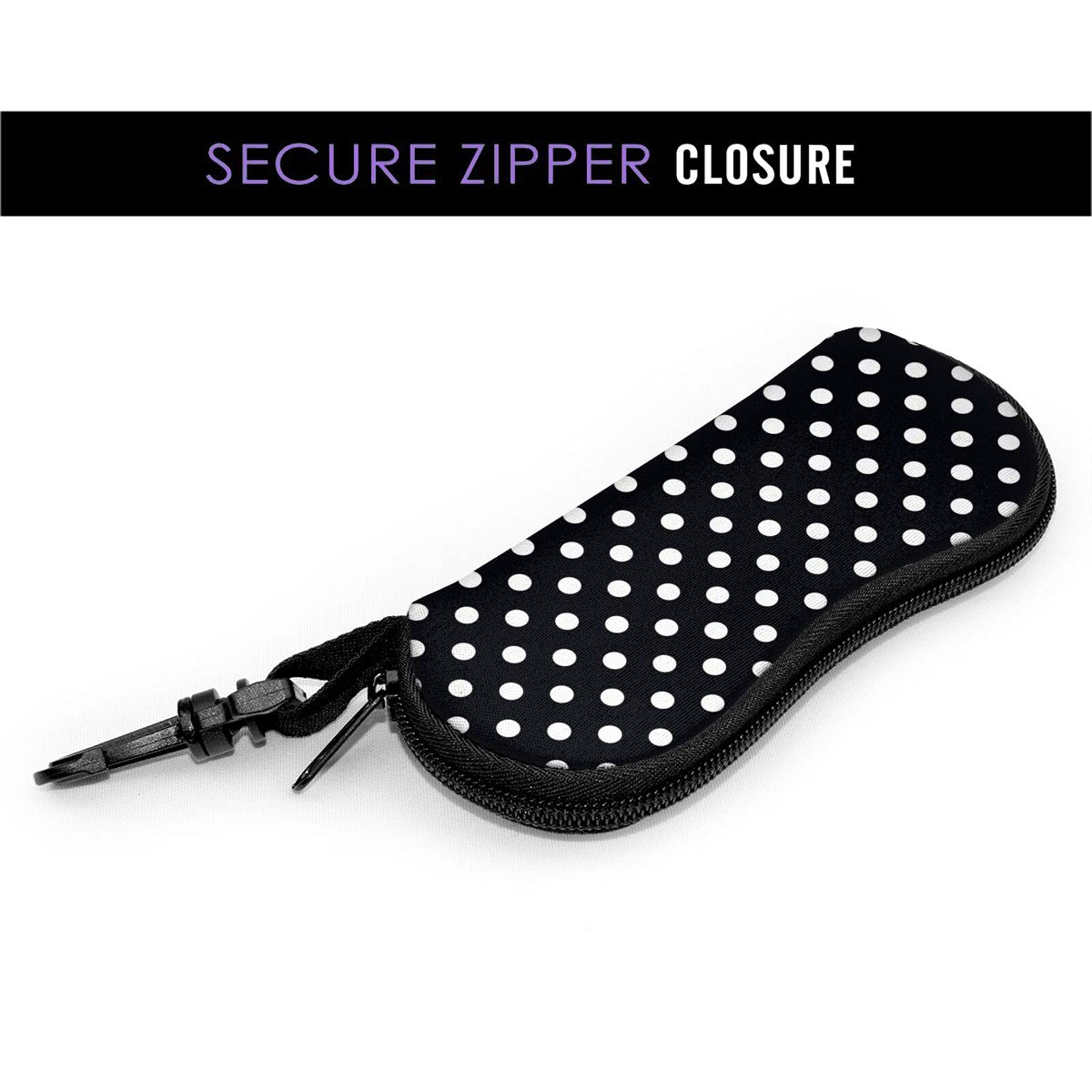 Stylish Soft Sunglasses Case with Belt Clip - Portable Travel Eyeglass Pouch for Women & Men - Perfect for Outdoor Activities, Travel, and Daily Protection