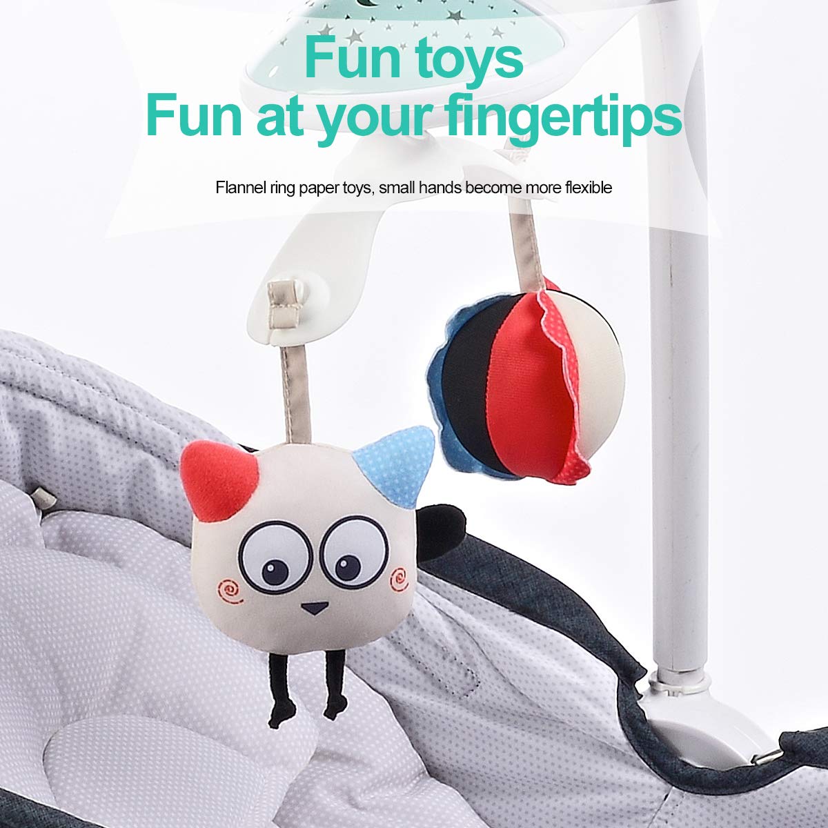 3-in-1 Baby Bouncer with Soothing Vibration & 3-Speed Adjustment - Convertible Sit to Lie Down Rocking Chair for Newborns, Infants, Boys & Girls - Perfect for Nursery, Playtime & Soothing Fussy Babies