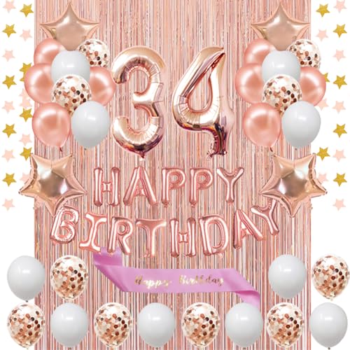 Rose Gold 34th Birthday