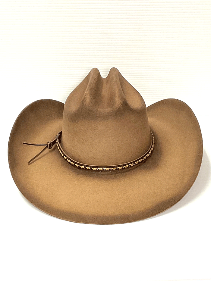 Resistol RWDRTR JA41P5 Jason Aldean Felt Cowboy Hat - Dirt Road Pecan Color for Men | Western Style, Country Music Concerts & Outdoor Adventures