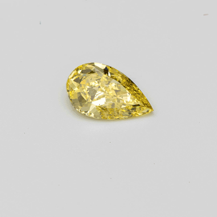 Vivid Yellow Pear-Shaped Gemstone - Elegant & Eye-Catching Jewelry for Women | Perfect for Engagement Rings, Necklaces & Special Occasions