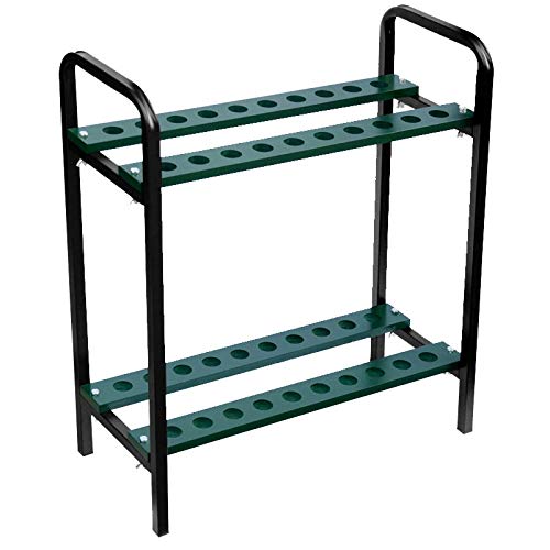 Premium Golf Club Organizer Stand - Heavy Duty Putter Rack & Display Holder for 20 Clubs | Indoor/Outdoor Garage Golf Equipment Storage | Perfect for Home, Clubhouse & Driving Range Practice Areas