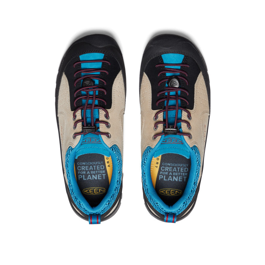 Women's Jasper Rocks Sneakers - Comfortable Walking Shoes for Women in Safari & Fjord Blue | Perfect for Hiking, Travel & Everyday Wear