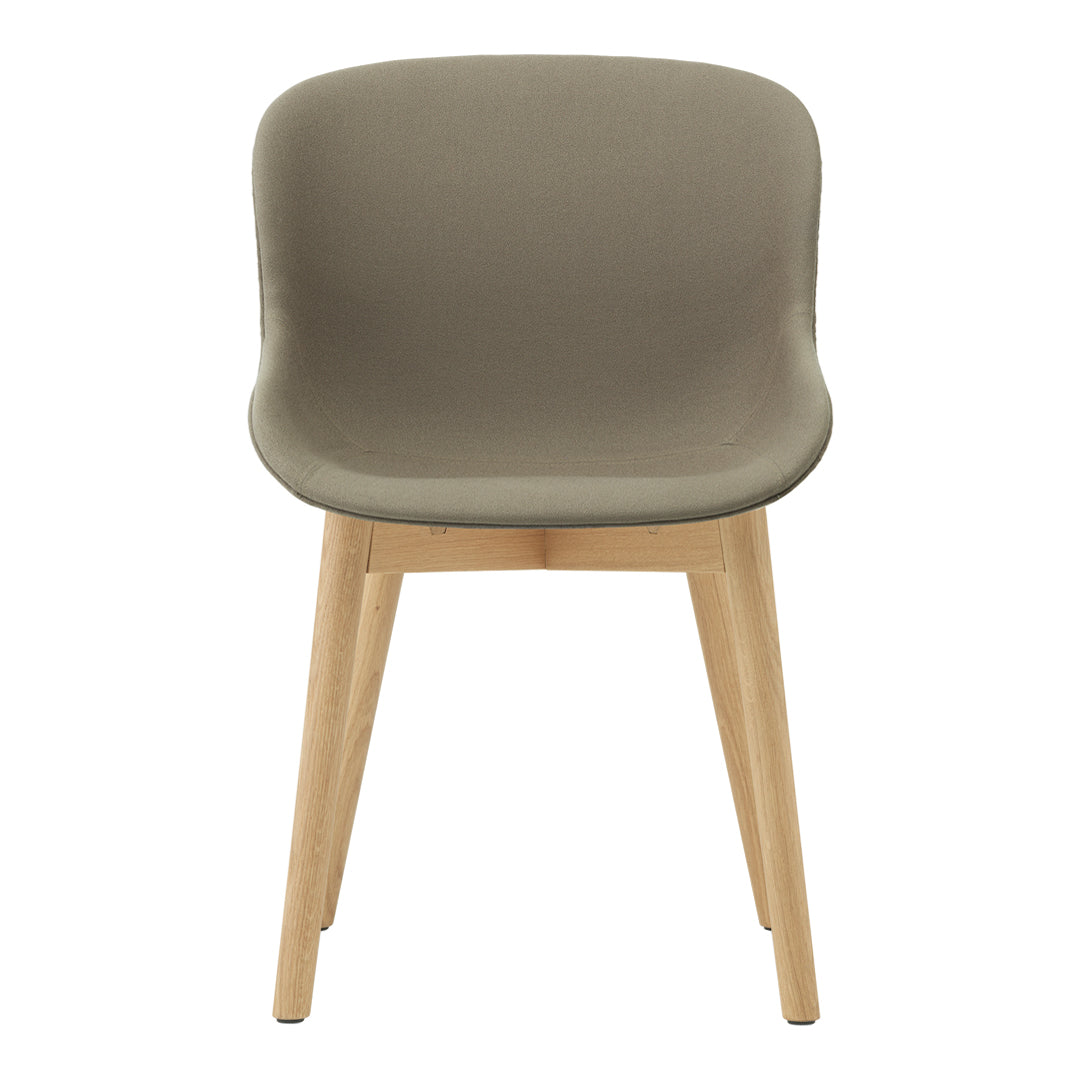 Hyg Side Chair with Wood Base & Full Upholstery - Modern Dining Chair for Kitchen, Living Room & Office