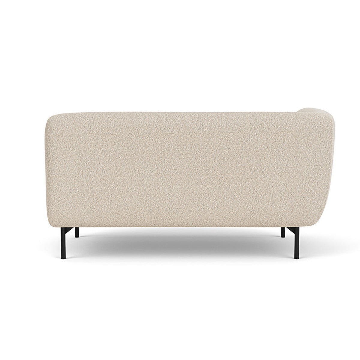 Alfred Boucle Left 2 Seater Modular Sofa - Modern Sectional Couch for Living Room, Small Space & Apartment - Soft Fabric Upholstery with Reversible Design